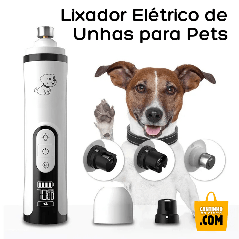 Lixador Elétrico de Unhas para Pets