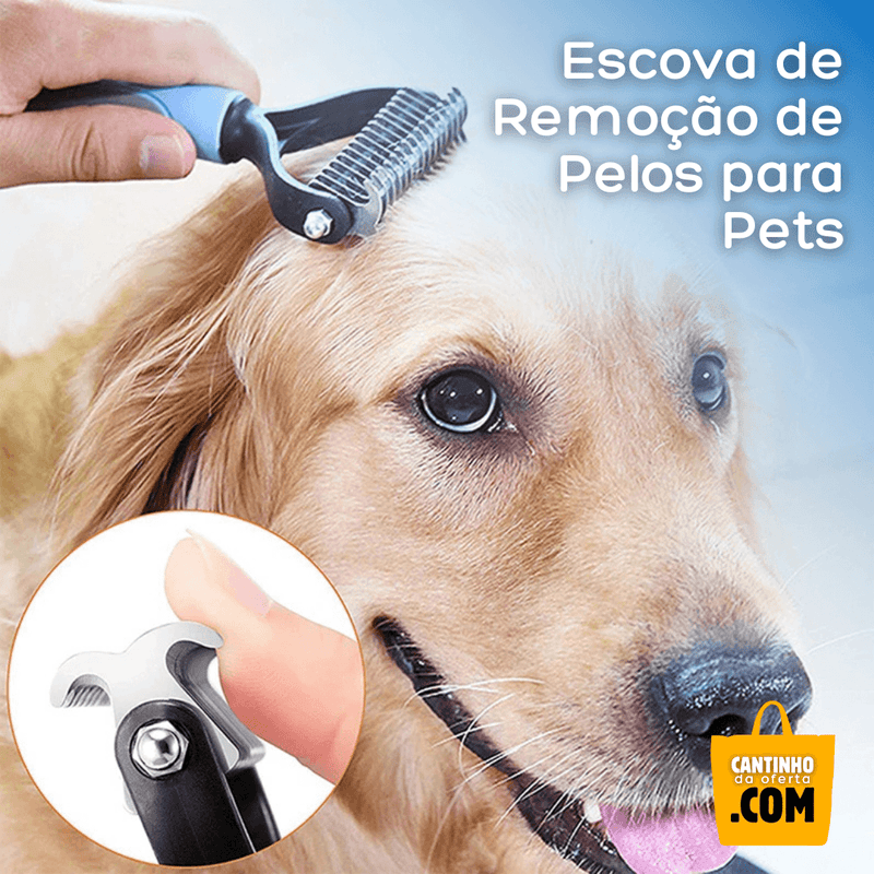 Escova de Remoção de Pelos para Pets