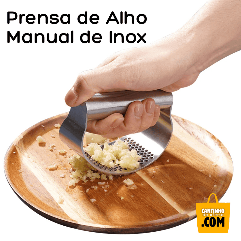 Prensa de Alho Manual de Inox