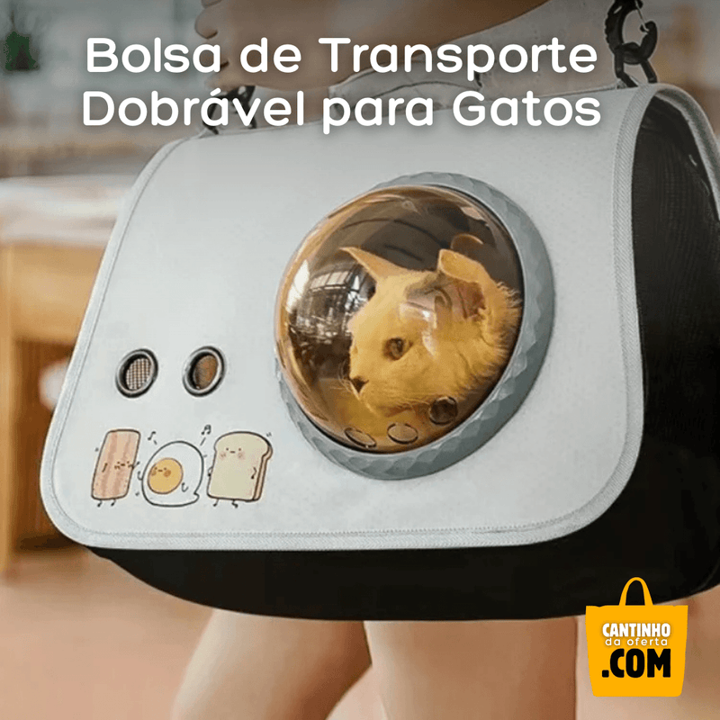 Bolsa de Transporte Dobrável para Gatos