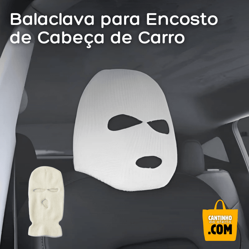 Balaclava para Encosto de Cabeça de Carro