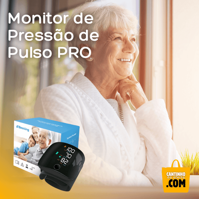 Monitor de Pressão de Pulso PRO