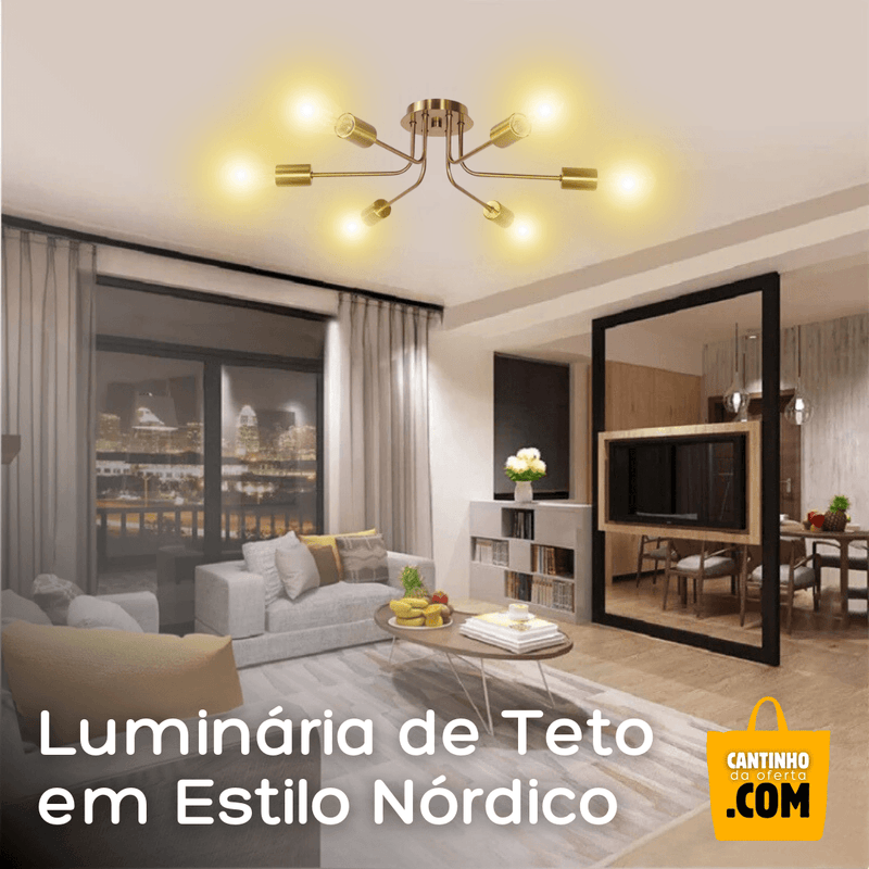 Luminária de Teto em Estilo Nórdico