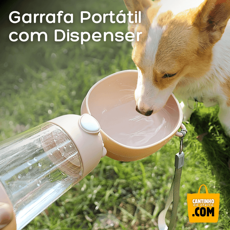 Garrafa Portátil com Dispenser