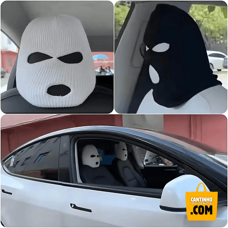 Balaclava para Encosto de Cabeça de Carro