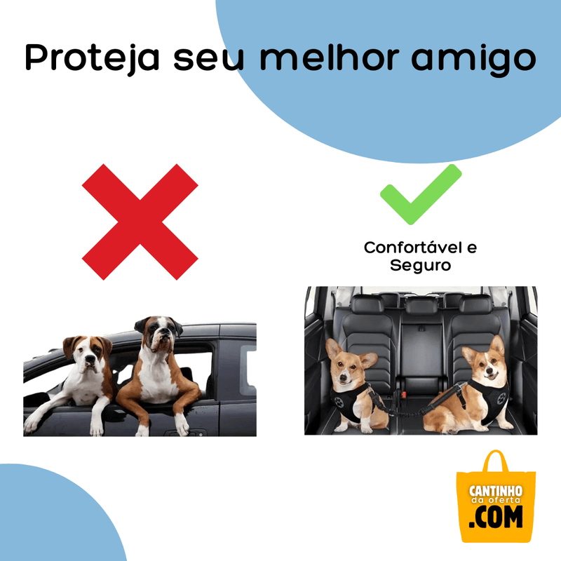 Cinto de Segurança Duplo Pet Safe