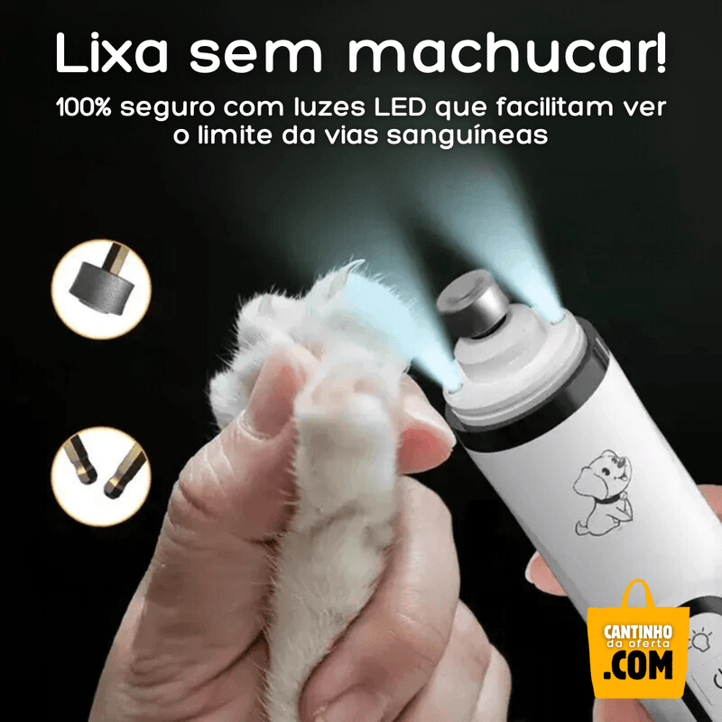 Lixador Elétrico de Unhas para Pets