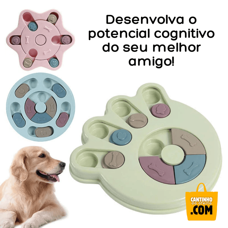 Tigela Puzzle Interativa para Cães