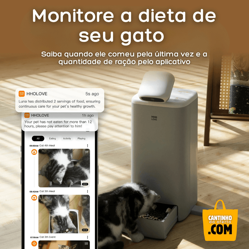 Comedouro Automático para Gatos