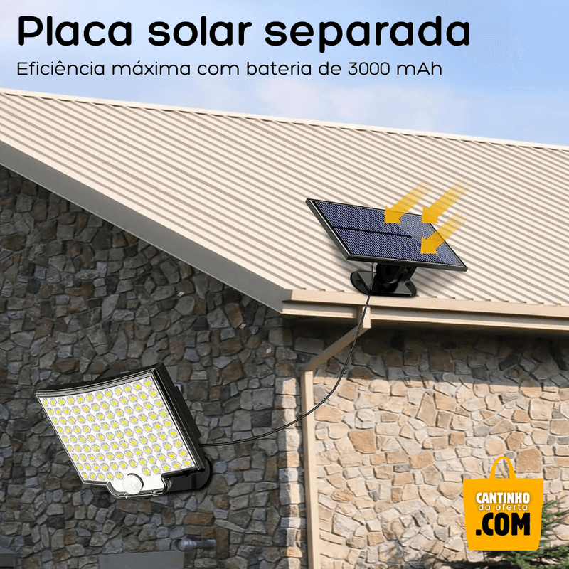 Luminária Solar Externa 106 LEDs