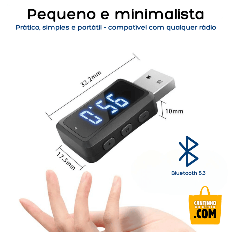 Receptor Bluetooth 5.3 FM