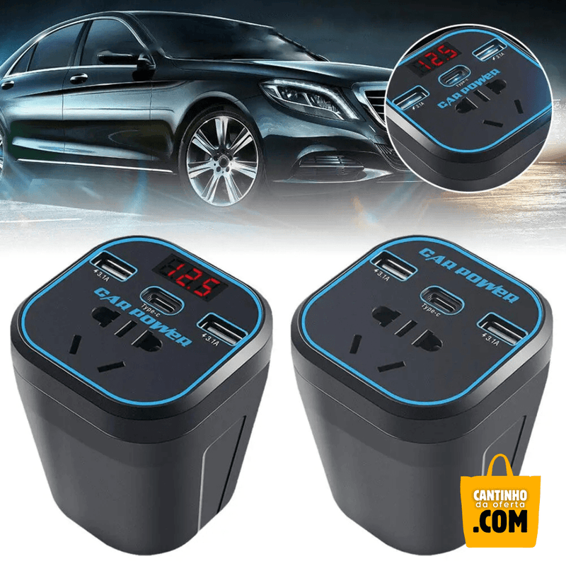 Carregador Automotivo com Tomada 12V/24V