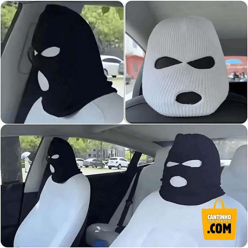 Balaclava para Encosto de Cabeça de Carro