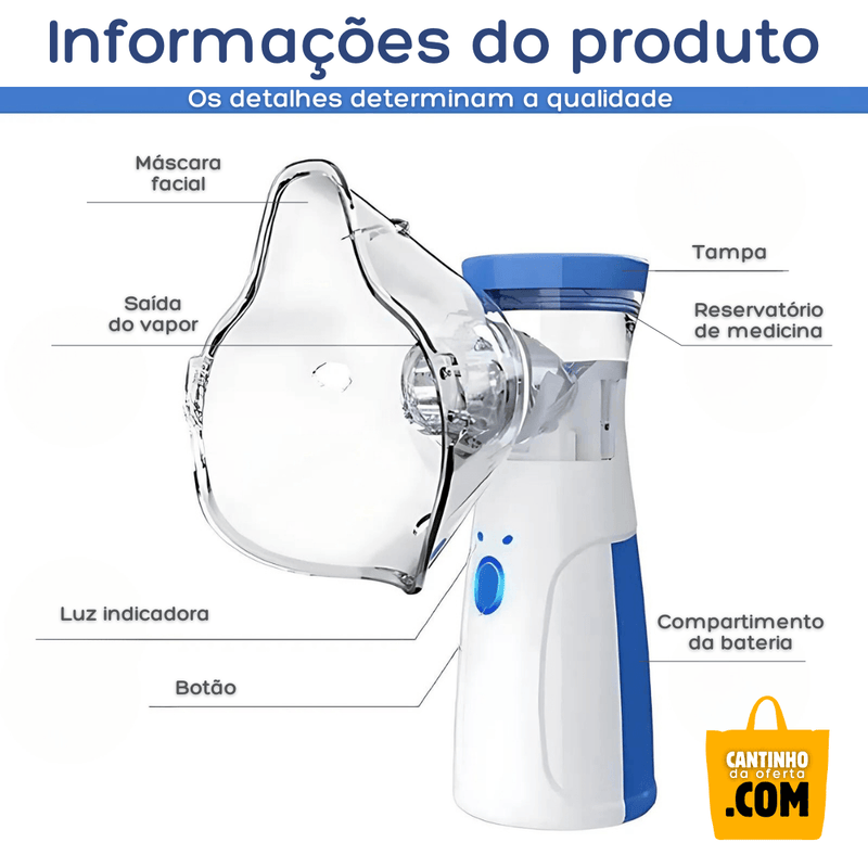 Inalador Portátil Recarregável