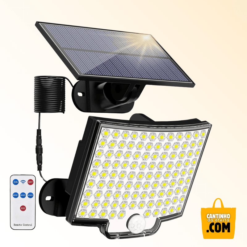 Luminária Solar Externa 106 LEDs